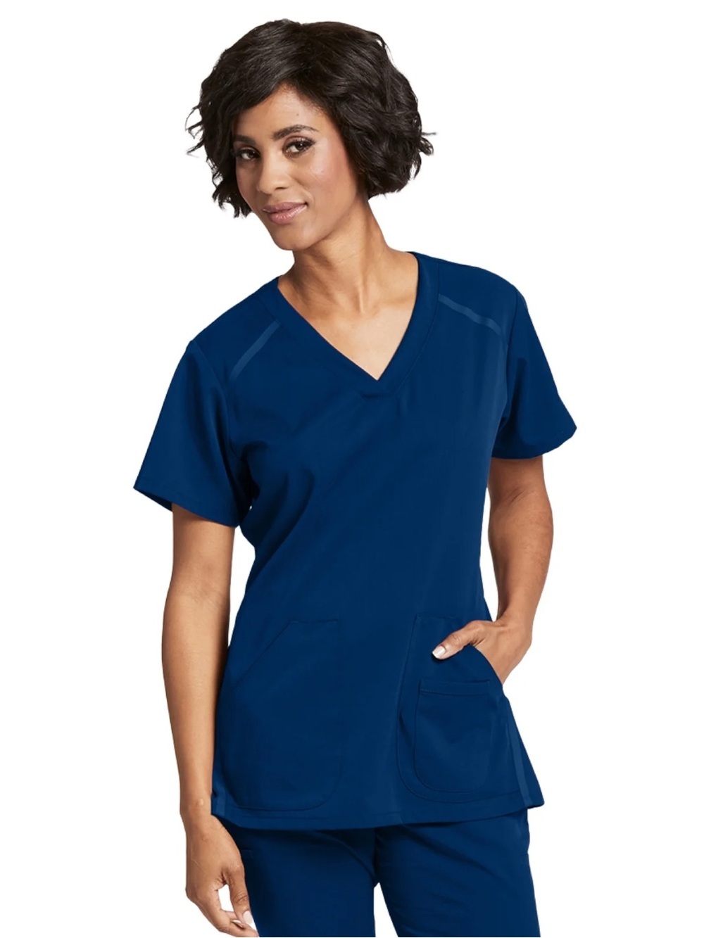 Grey's Anatomy Impact Women's Elevate Scrub Top Indigo S - Picture 1 of 8